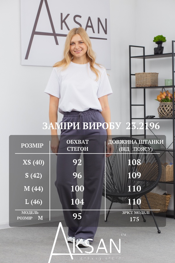 Штани Aksan 23.2196 Темно сірий