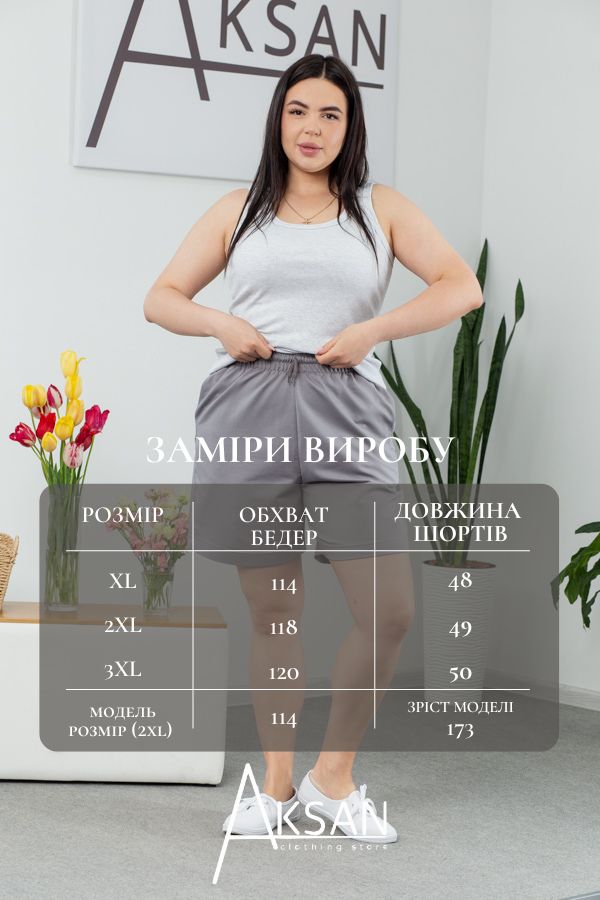 Шорти Aksan 24.2314 Сірий