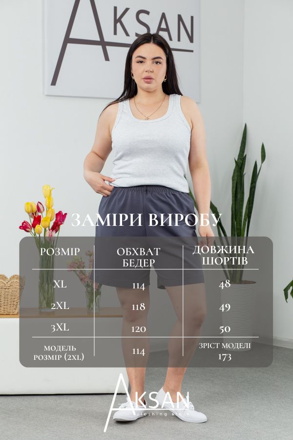 Шорти Aksan 24.2314 Темно сірий