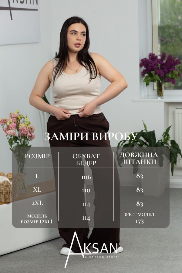 Штани Aksan 25.2589 Коричневий