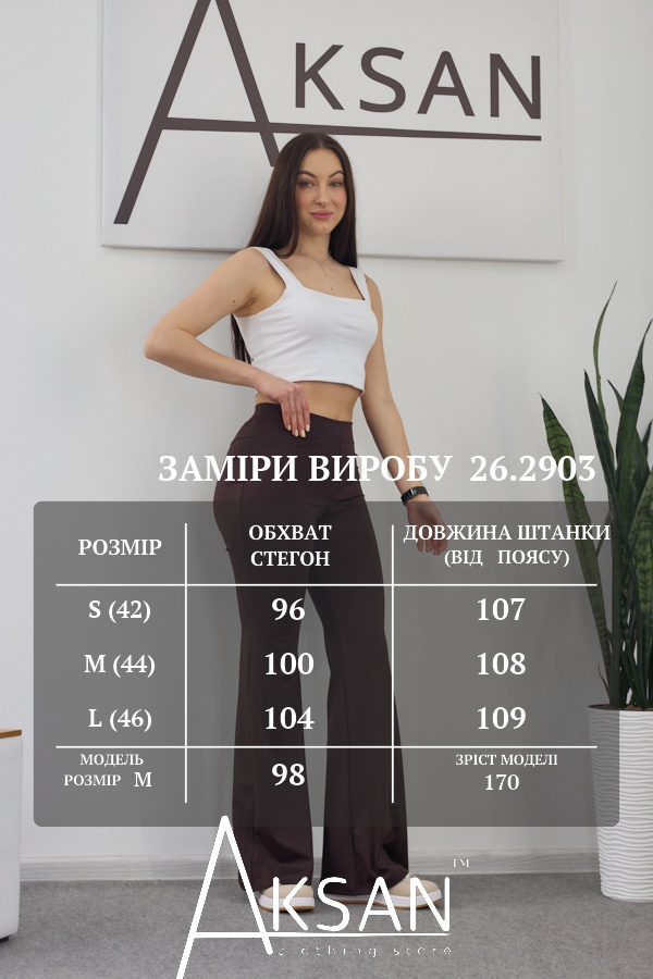 Штани Aksan 26.2903 Коричневий