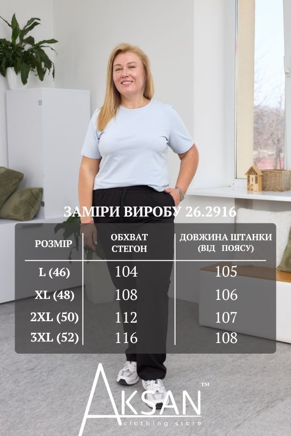 Штани Aksan 26.2916 Чорний