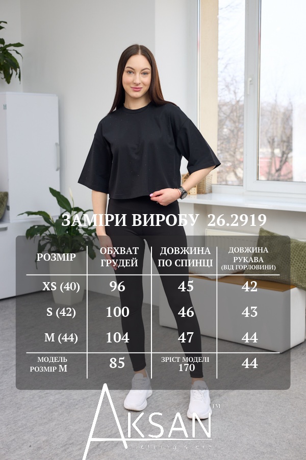 Футболка Aksan 26.2919 Чорний
